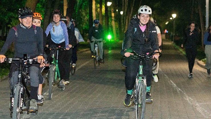 Görme engelliler Kültürpark’ta pedal çevirdi