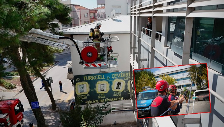 İzmir İtfaiyesi’nden gerçeği aratmayan tatbikat
