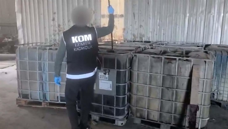 İzmir'de 10,1 ton kaçak akaryakıt ele geçirildi