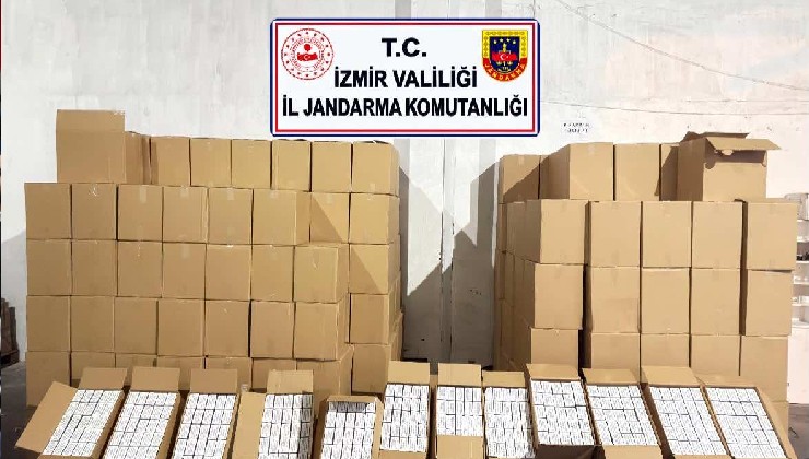 İzmir'de kaçak makaron operasyonu!