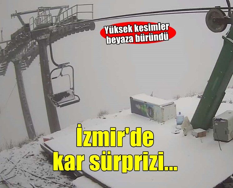 İzmir'de kar sürprizi...