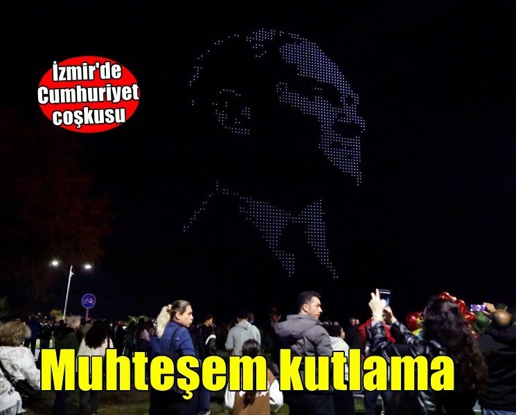 İzmir'de muhteşem Cumhuriyet kutlaması...