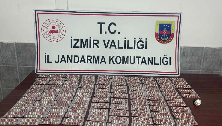 İzmir'de 1456 sentetik hap ele geçirildi