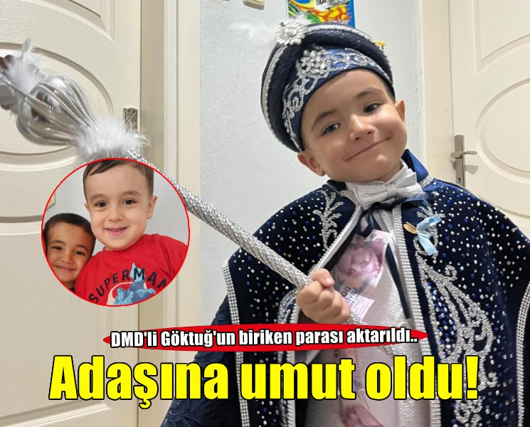 Kampanyası tamamlanan Göktuğ'un hesabında kalan para, kendisi gibi DMD'li adaşına umut oldu