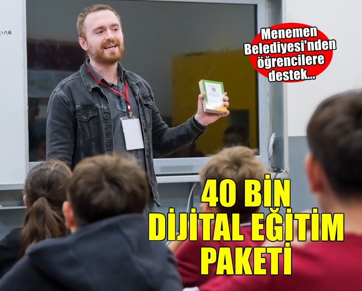 Menemen'de eğitim desteği 40 bine ulaştı!