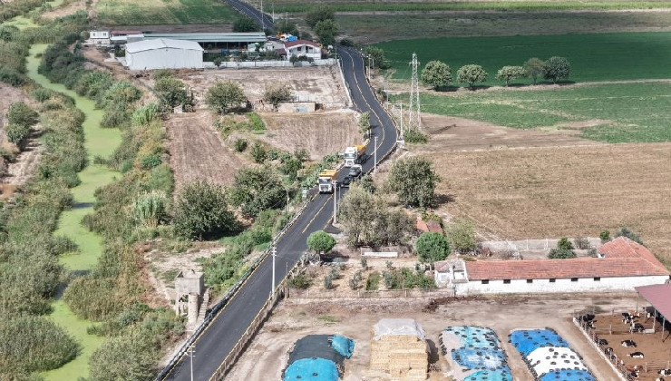 Milas’ta 5,8 kilometrelik yol çalışması tamamlandı