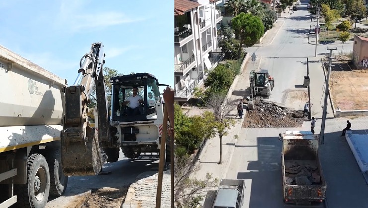 Tire’de asfalt yama çalışmaları devam ediyor