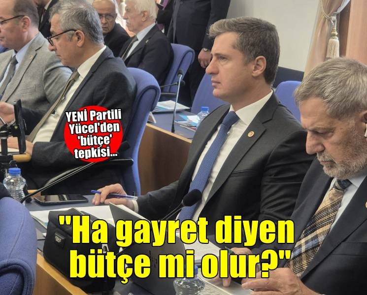 YENİ Partili Yücel: 'Ha gayret' diyen bütçe mi olur?'