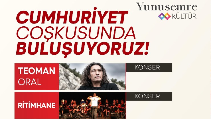 Yunusemre’de Cumhuriyet coşkusu sanatla taçlanacak