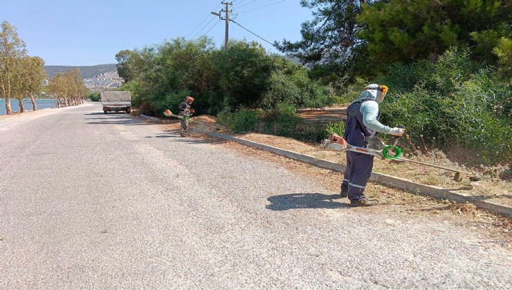 Didim Belediyesi kent genelinde çevre bakım çalışmalarını sürdürüyor