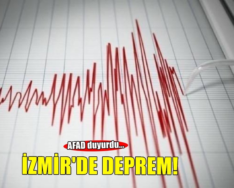 AFAD duyurdu: İzmir açıklarında 3.7 büyüklüğünde deprem