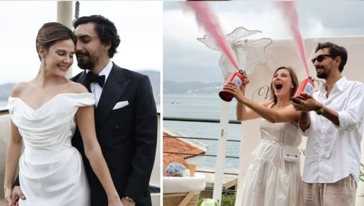 Alina Boz ve Umut Evirgen çiftinden bebekli paylaşım