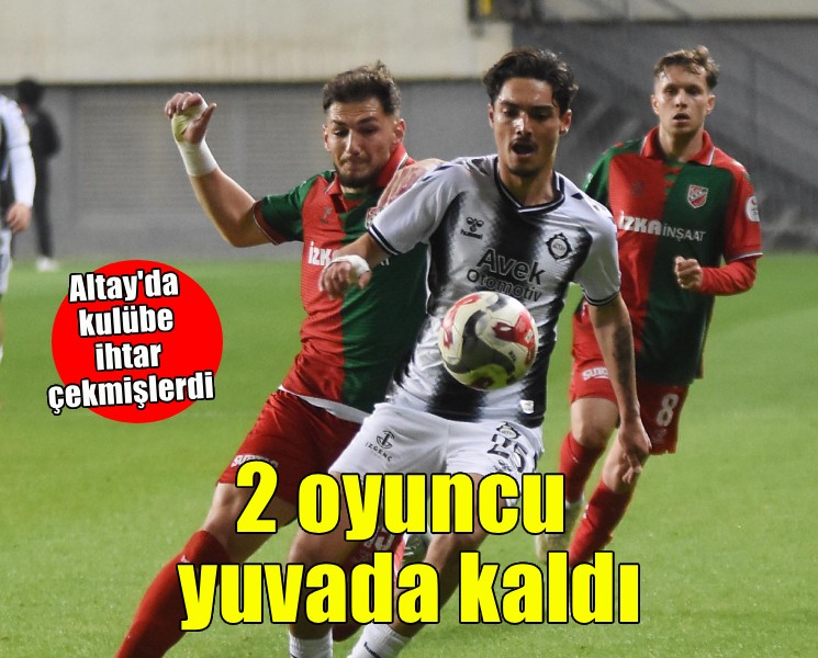 Altay'da ihtar çeken 2 oyuncu takımda kaldı