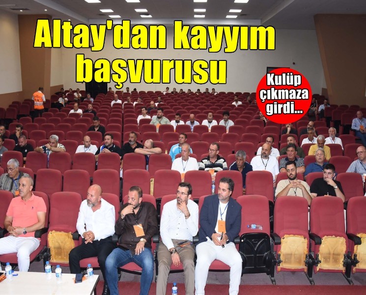 Altay yönetimi kayyıma başvurdu
