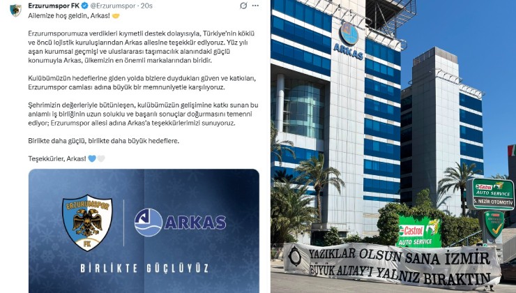 Arkas Erzurum'a destek oldu, Altay taraftarı çileden çıktı!