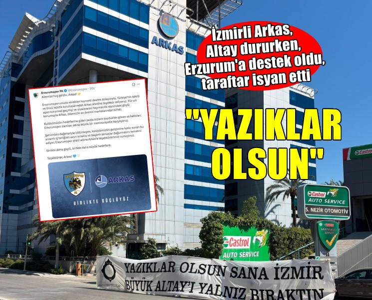 Arkas Erzurum'a destek oldu, Altay taraftarı çileden çıktı!