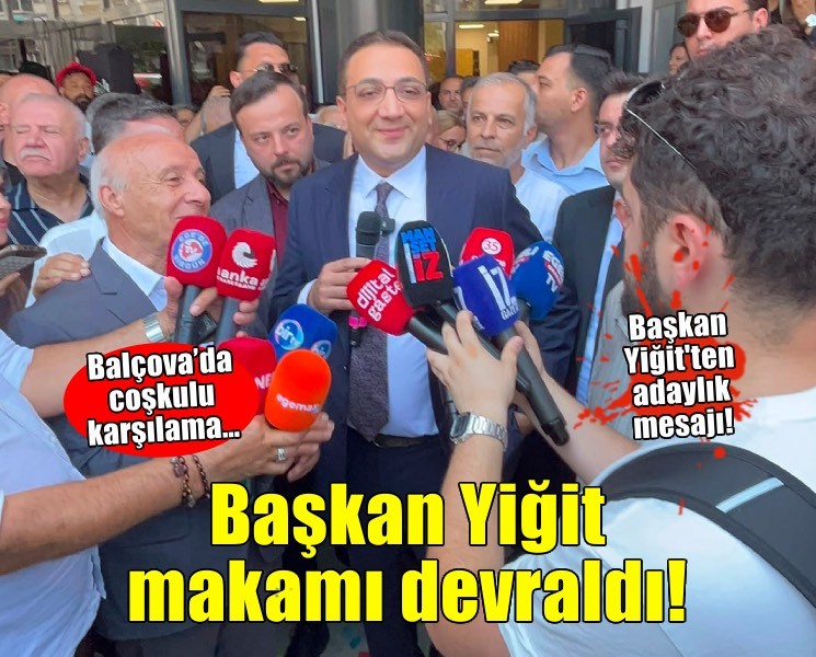 Balçova’da coşkulu karşılama… Başkan Yiğit makamı devraldı!