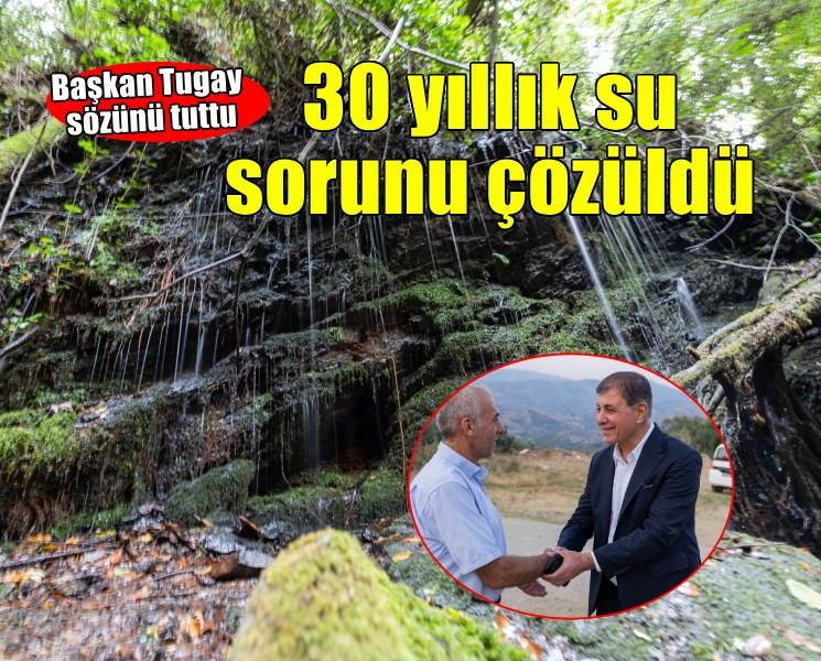 Beydağlı çiftçinin 30 yıllık su hasreti sona erdi