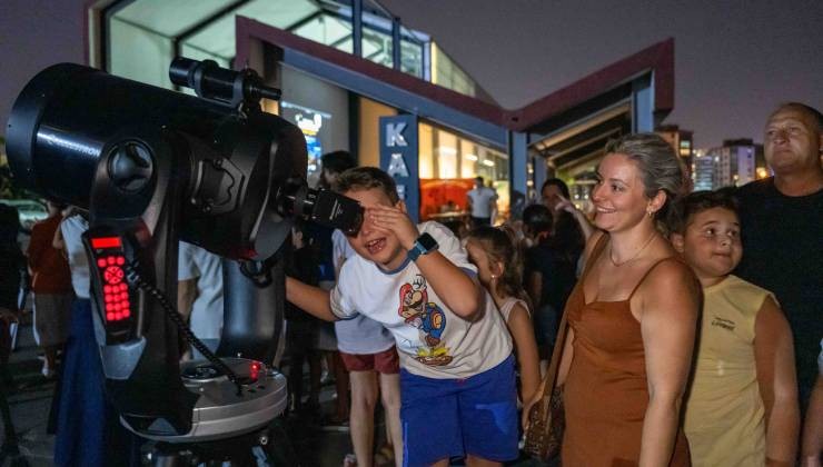 Bornova'da 8500 yıllık tarihin gölgesinde unutulmaz gökyüzü gözlemi