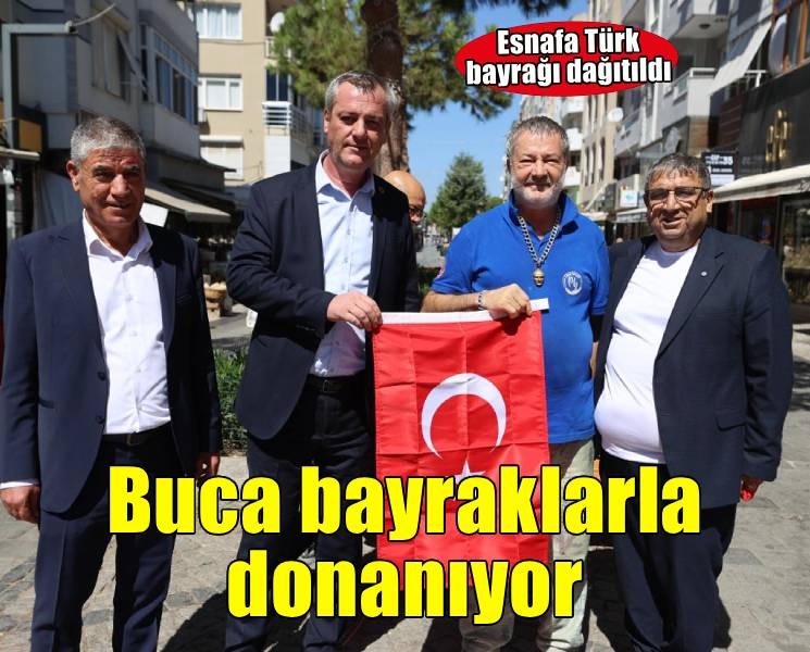 Buca’da 30 Ağustos heyecanı esnafla buluştu