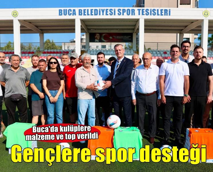 Buca’da amatör futbol kulüplerine destek