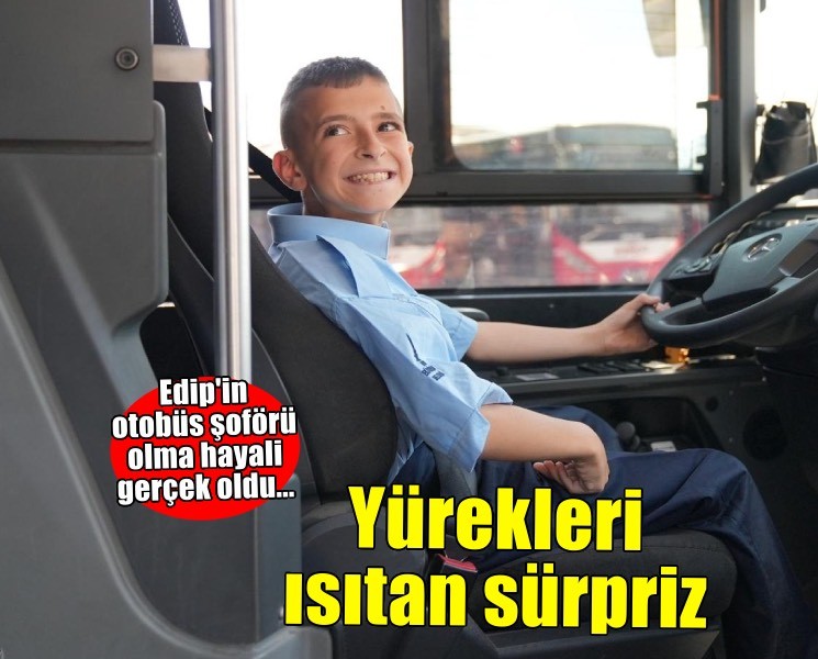 ESHOT, minik Edip’in hayalini gerçeğe dönüştürdü