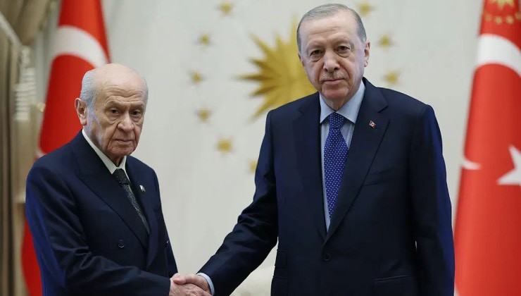 Erdoğan ve Bahçeli görüşmesi sona erdi