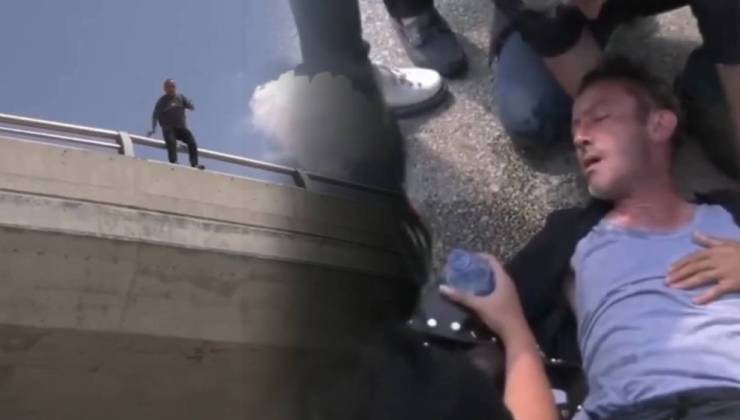Gazilerin yürüyüşüne polis engeli