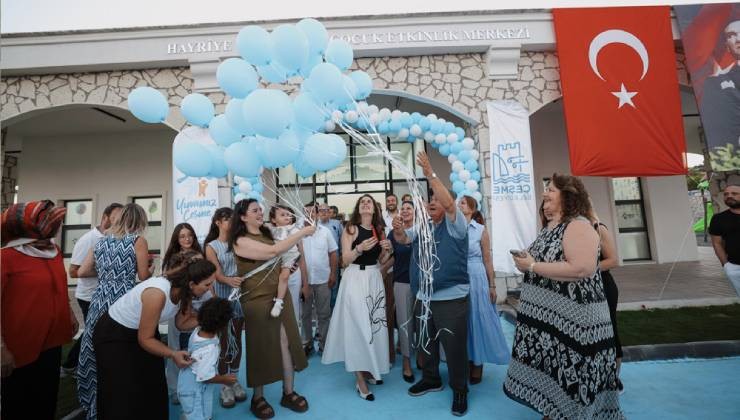 Hayriye ve Vehbi Özen Çocuk Etkinlik Merkezi ile Mavi Kelebek Anı Parkı Alaçatı’da hizmete açıldı