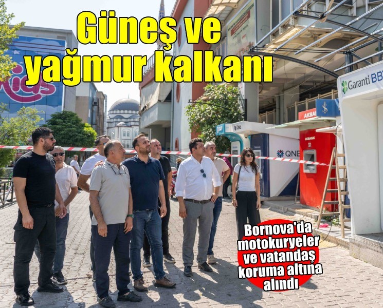 Bornova'da motokuryeler ve vatandaş koruma altına alındı