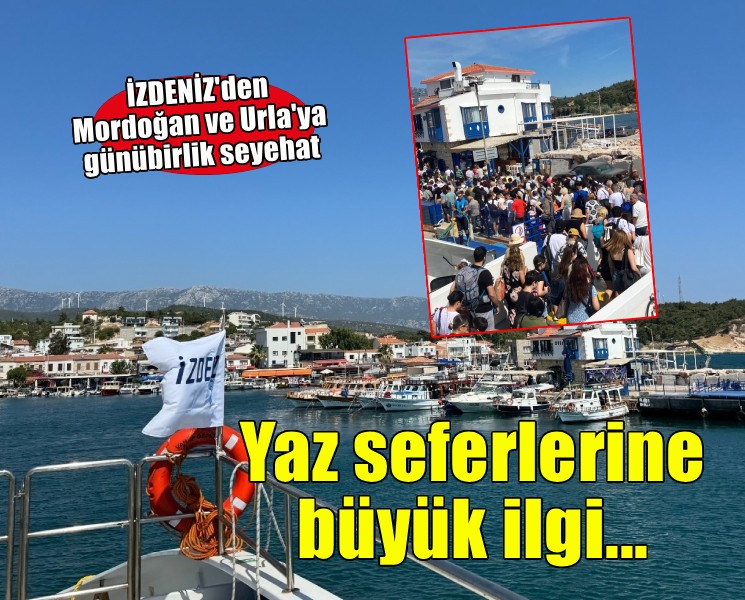 İZDENİZ’in hafta sonu günübirlik seferleri yoğun ilgi görüyor