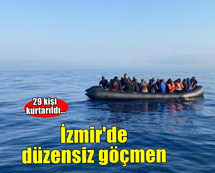 İzmir'de 29 düzensiz göçmen yakalandı