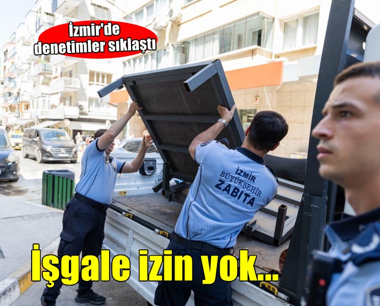 İzmir'de kaldırım işgaline geçit yok