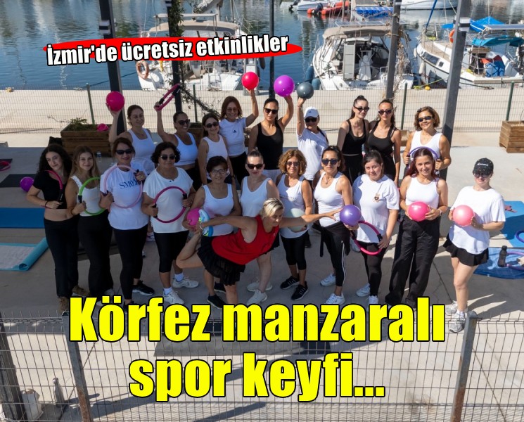 Körfez manzarasında spor keyfi