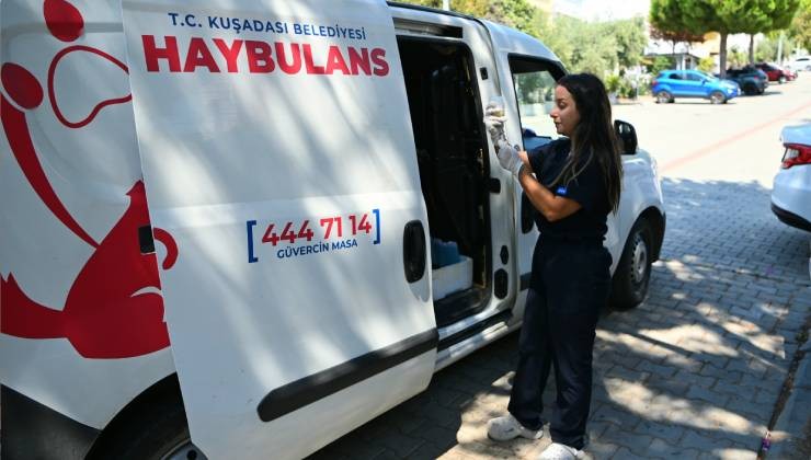 Kuşadası’nda can dostların hayatı HAYBULANS’a emanet