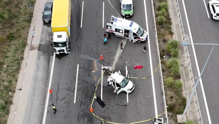Kuzey Marmara Otoyolu'nda feci kaza! Biri çocuk 3 ölü, 5 yaralı var