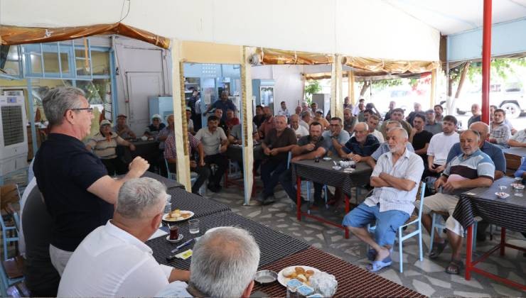 Muhtar Topçuoğlu’ndan Başkan Tetik’e hizmet teşekkürü