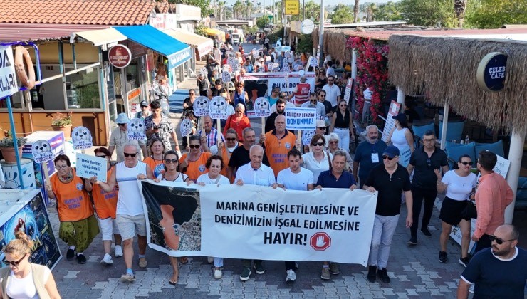 Sığacık’tan güçlü mesaj: Deniz bizim, Sığacık hepimizin