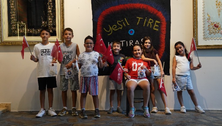 Tire'de çocuklar, hem öğrendi hem tarihe dokundu