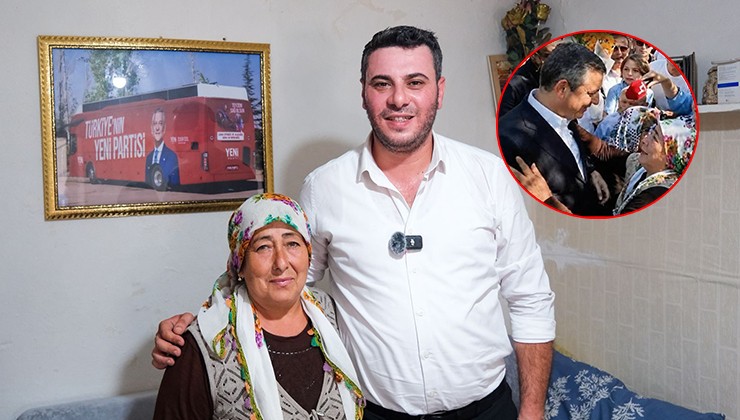 YENİ Parti'nin seçim otobüsünde fotoğrafı kullanılmıştı... Ayşe Teyze'ye anlamlı hediye!