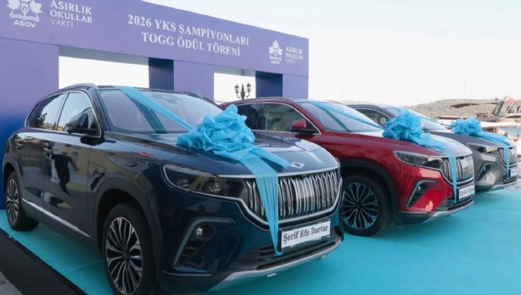 YKS birincilerine Togg sürprizi