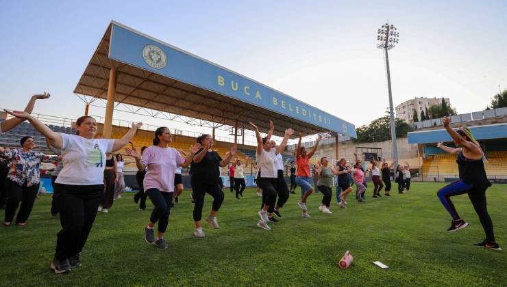 Zumba ve pilates dersleri şimdi Buca Arena Stadı’nda