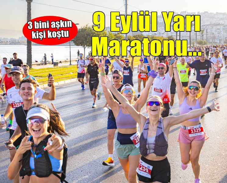 9 Eylül İzmir Yarı Maratonu koşuldu