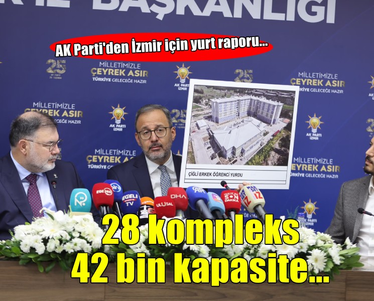 AK Parti'den İzmir için yurt raporu... ''28 ayrı kompleks, 42 bin kapasite''