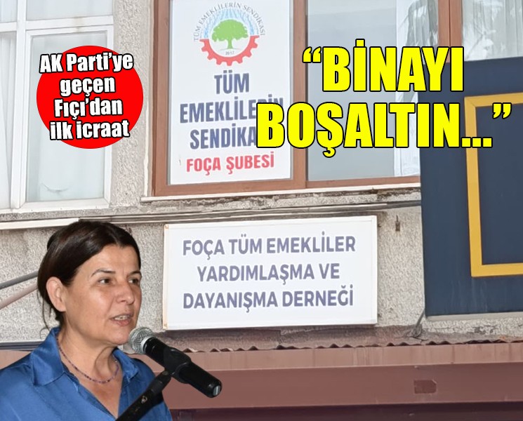 AK Parti'ye geçen Fıçı'dan ilk icraat... 'Sendika binasını boşaltın'