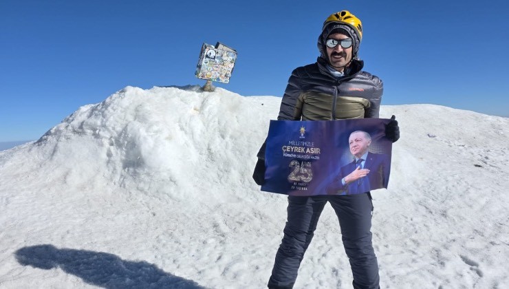 AK Partili Kişili’den anlamlı tırmanış! ''Zirveden zirveye büyük bir gurur yaşadım''