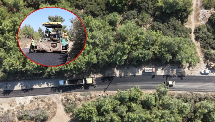 Aliağa ve Seferihisar’da yollar yenileniyor