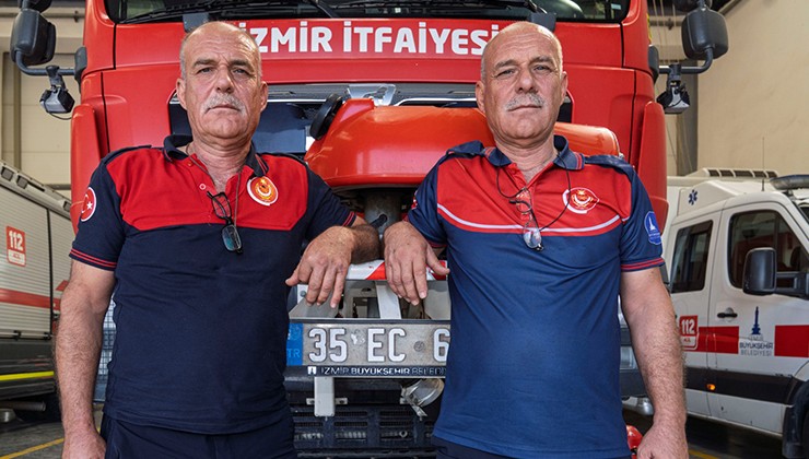 Aynı gün doğdular, aynı gün itfaiyeci oldular, aynı gün evlendiler