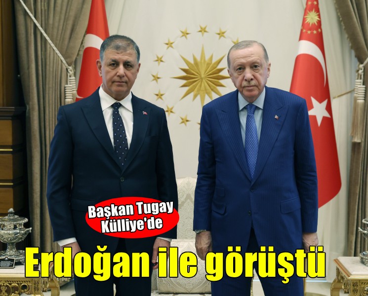 Başkan Tugay Külliye'de Erdoğan ile görüştü