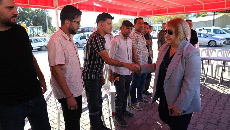 Başkan V. Şen saha personeliyle buluştu